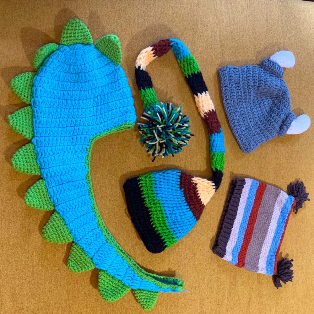 Assorted Lot of Infant Knit Hats/Beanies